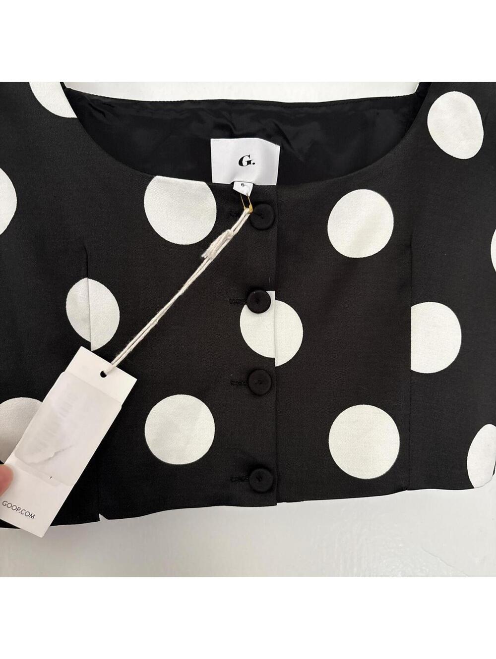 G. Label Women's Black Crop-top - Picture 2 of 3